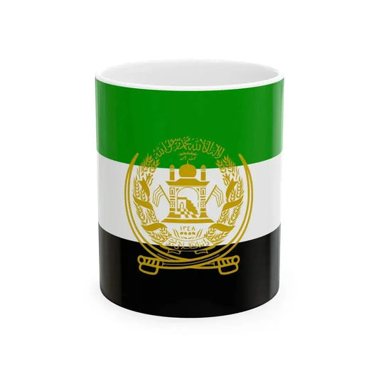 Flag of Afghanistan 1992-2001 (Afghanistan) White Coffee Mug 11oz - Go Mug Yourself