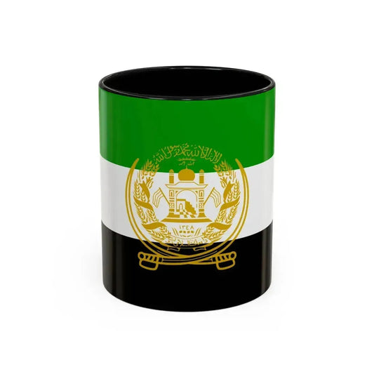 Flag of Afghanistan 1992 to 2001 - Accent Coffee Mug 11oz Black - Go Mug Yourself