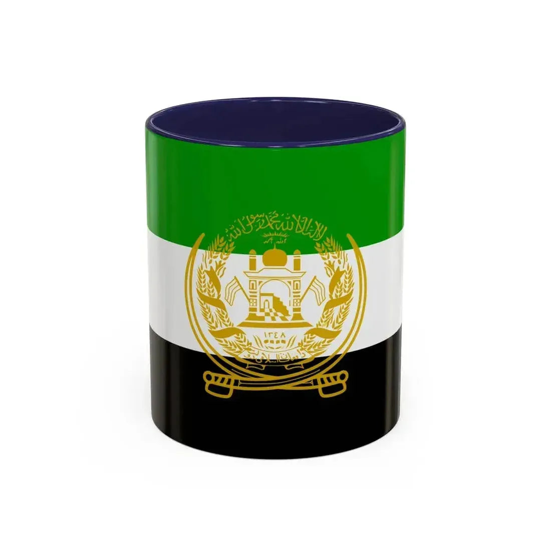 Flag of Afghanistan 1992 to 2001 - Accent Coffee Mug 11oz Navy - Go Mug Yourself