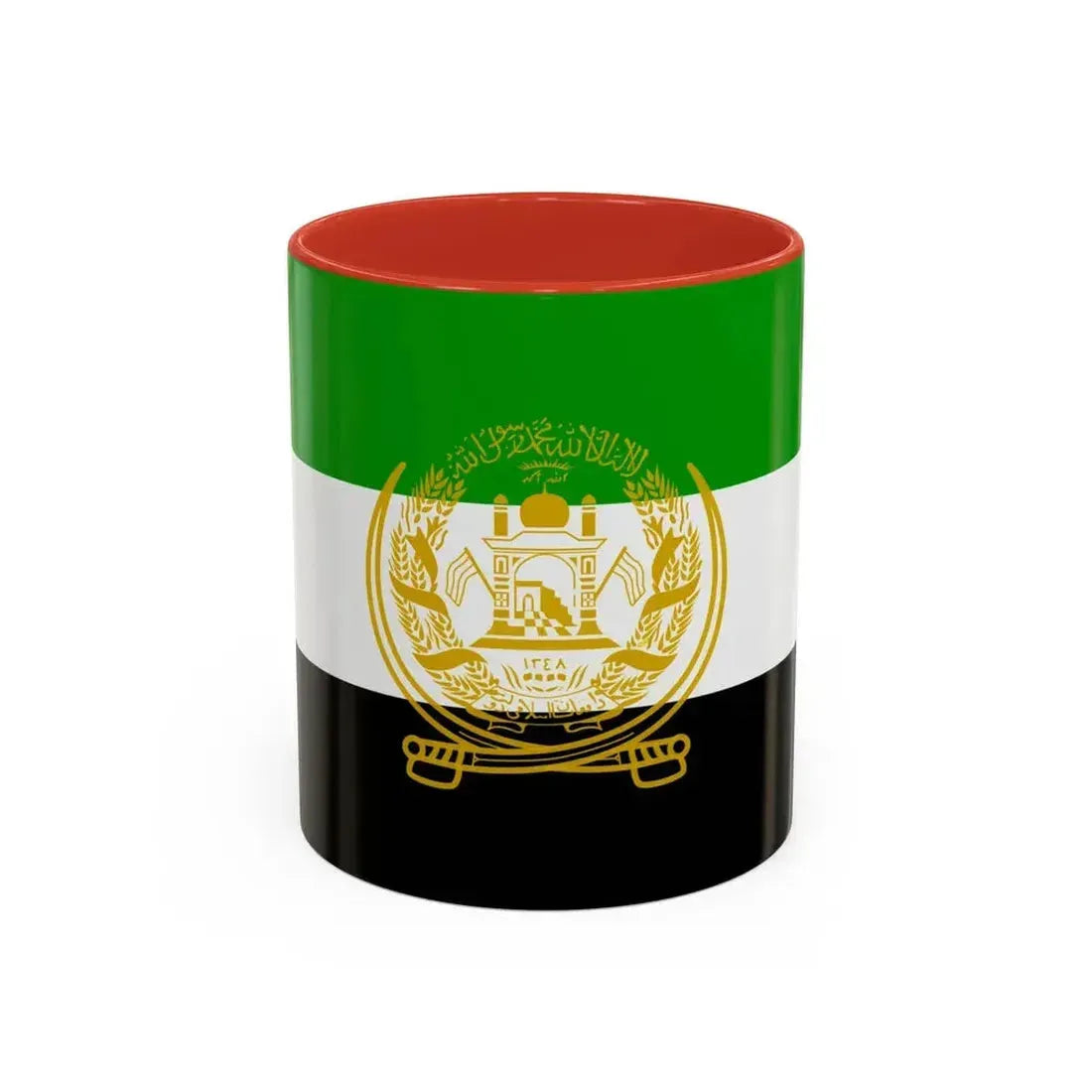 Flag of Afghanistan 1992 to 2001 - Accent Coffee Mug 11oz Red - Go Mug Yourself