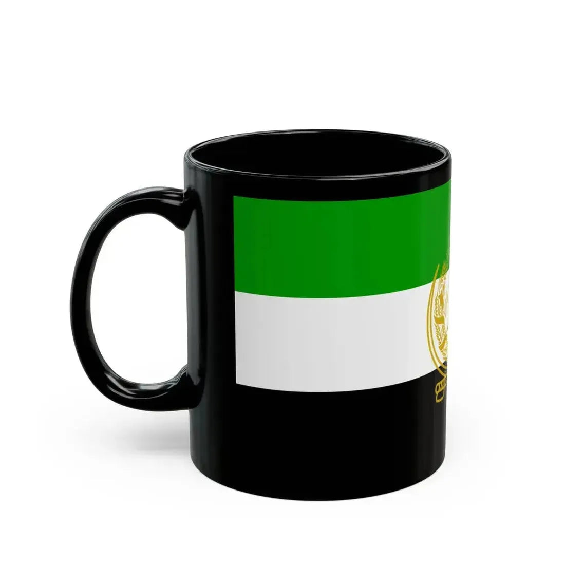 Flag of Afghanistan 1992 to 2001 - Black Coffee Mug - Go Mug Yourself