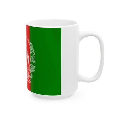 Flag of Afghanistan 2 (Afghanistan) White Coffee Mug - Go Mug Yourself