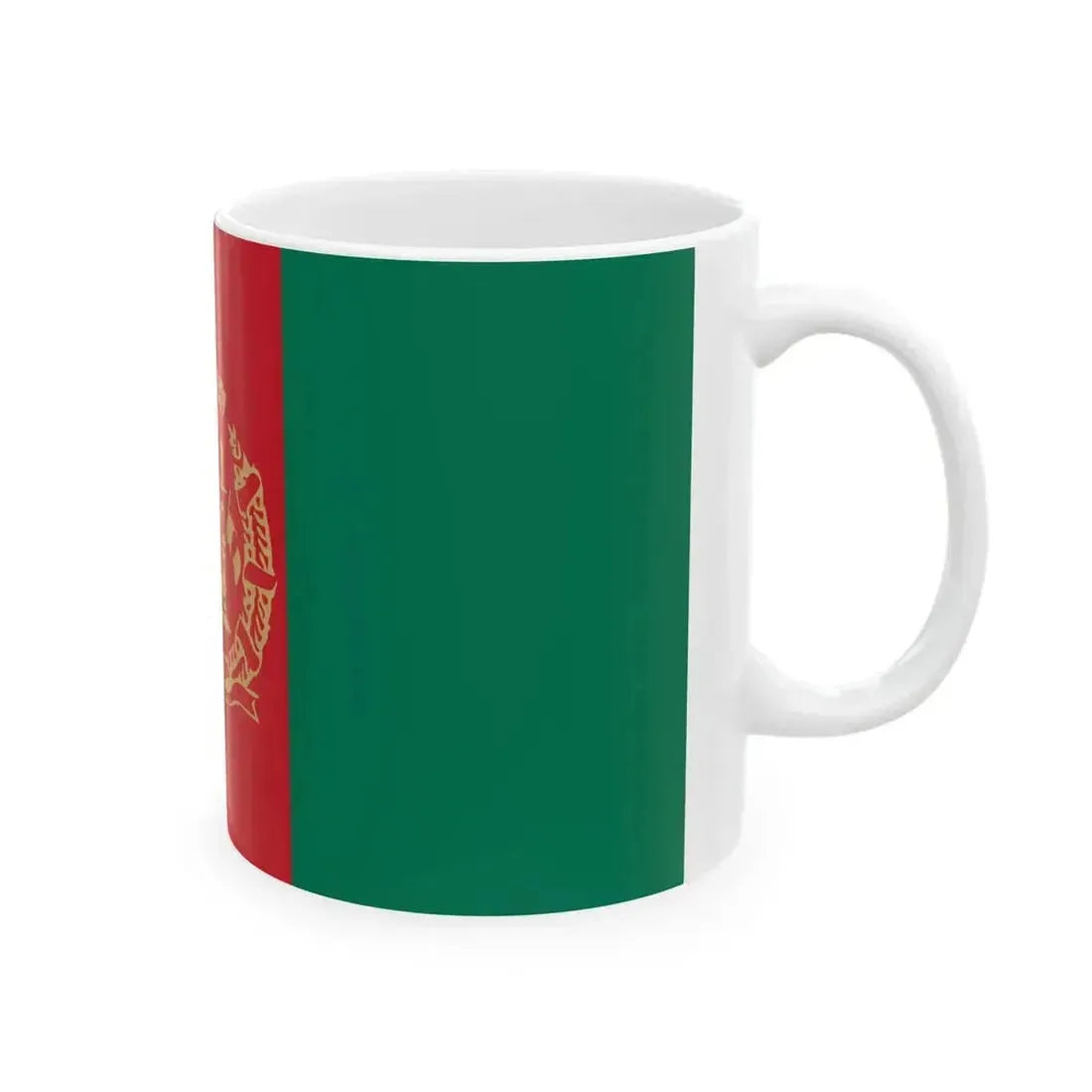 Flag of Afghanistan 2002-2004 Variant (Afghanistan) White Coffee Mug - Go Mug Yourself