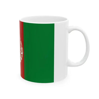 Flag of Afghanistan 2004-2021 variant (Afghanistan) White Coffee Mug - Go Mug Yourself