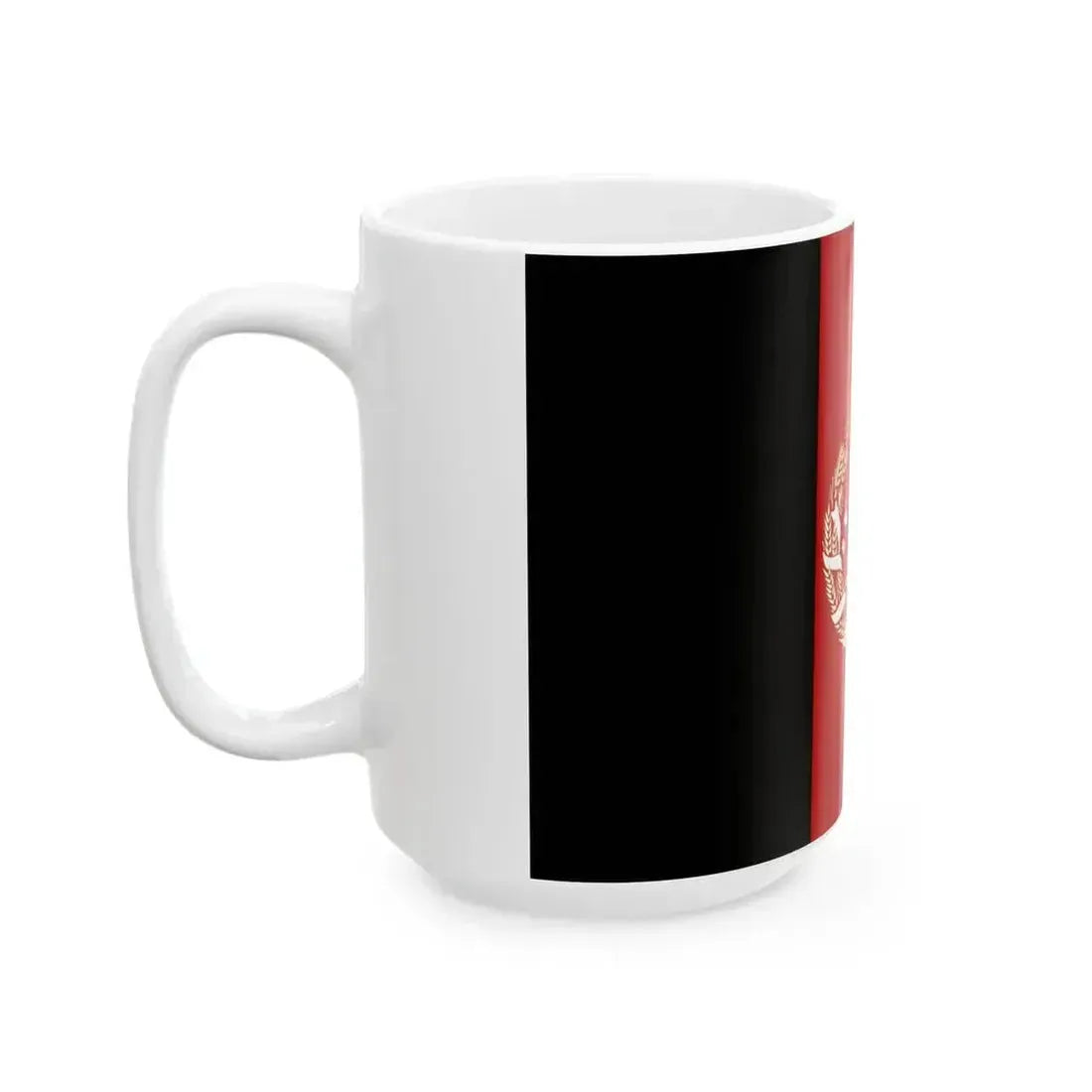 Flag of Afghanistan 2004-2021 variant (Afghanistan) White Coffee Mug - Go Mug Yourself
