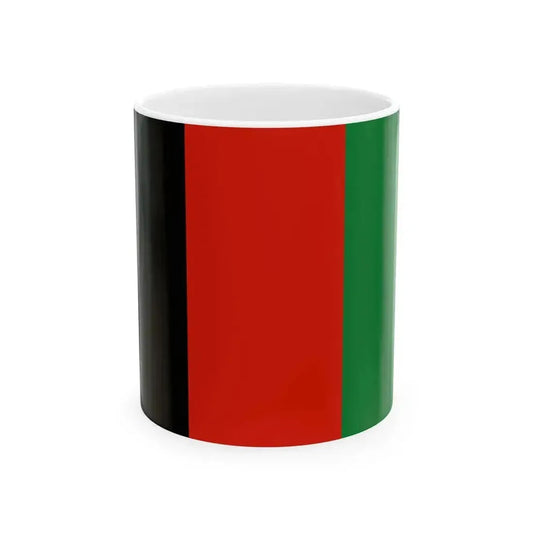 Flag of Afghanistan 2004-2021 variant without arms (Afghanistan) White Coffee Mug 11oz - Go Mug Yourself