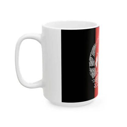 Flag of Afghanistan 2013-2021 (Afghanistan) White Coffee Mug - Go Mug Yourself