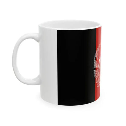 Flag of Afghanistan 2013-2021.svg alternative version (Afghanistan) White Coffee Mug - Go Mug Yourself