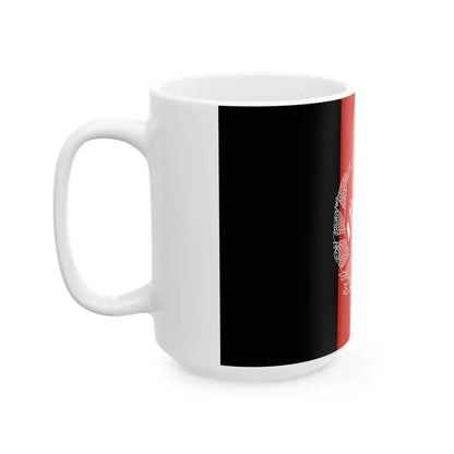 Flag of Afghanistan 2013-2021.svg alternative version (Afghanistan) White Coffee Mug - Go Mug Yourself