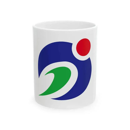 Flag of Agano Niigata (Japan) White Coffee Mug 11oz - Go Mug Yourself