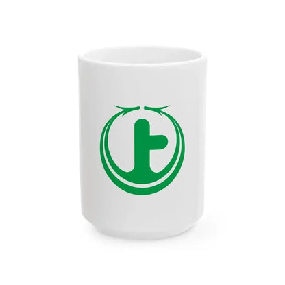 Flag of Agematsu Nagano (Japan) White Coffee Mug 15oz - Go Mug Yourself