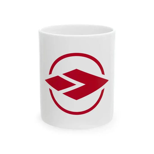 Flag of Ageo Saitama (Japan) White Coffee Mug 11oz - Go Mug Yourself