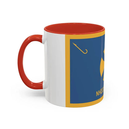 Flag of Agistri Island Greece - Accent Coffee Mug - Go Mug Yourself