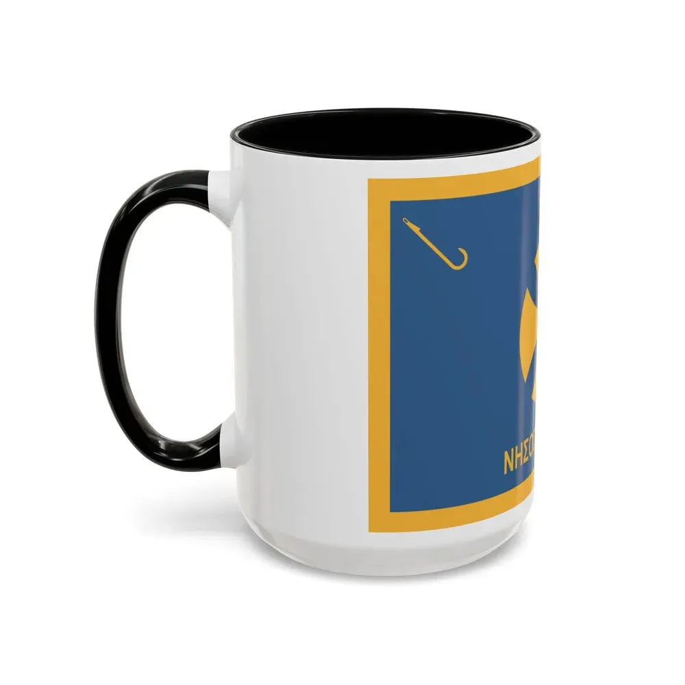 Flag of Agistri Island Greece - Accent Coffee Mug - Go Mug Yourself