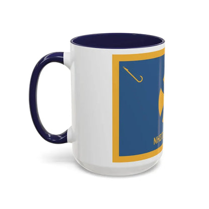 Flag of Agistri Island Greece - Accent Coffee Mug - Go Mug Yourself
