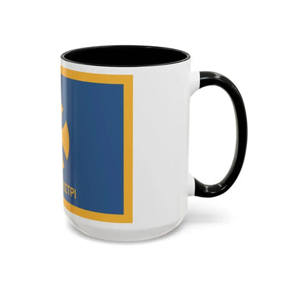 Flag of Agistri Island Greece - Accent Coffee Mug - Go Mug Yourself