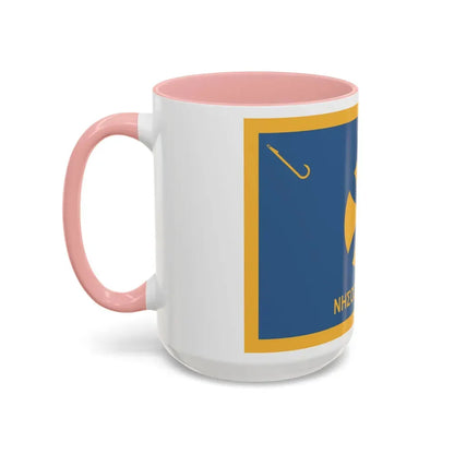 Flag of Agistri Island Greece - Accent Coffee Mug - Go Mug Yourself