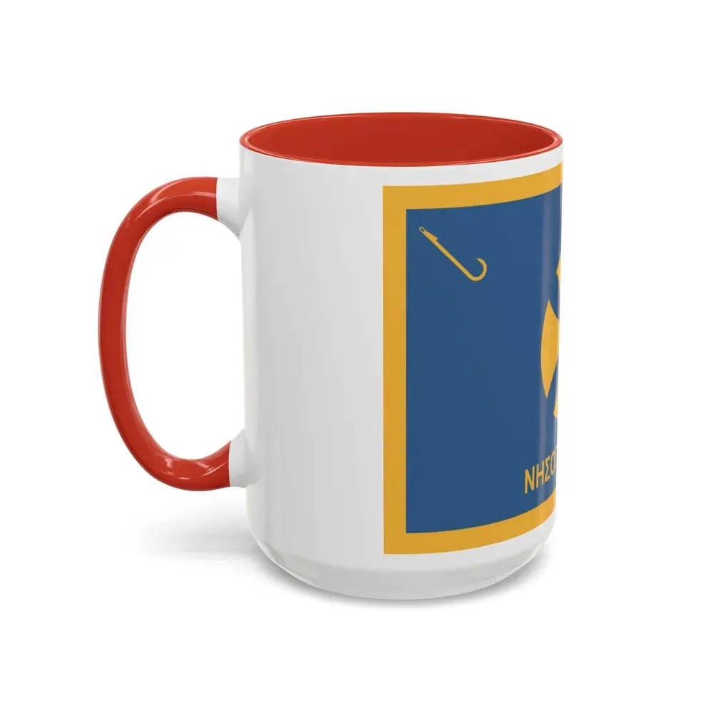 Flag of Agistri Island Greece - Accent Coffee Mug - Go Mug Yourself