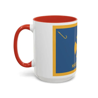 Flag of Agistri Island Greece - Accent Coffee Mug - Go Mug Yourself