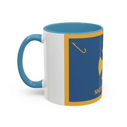 Flag of Agistri Island Greece - Accent Coffee Mug - Go Mug Yourself