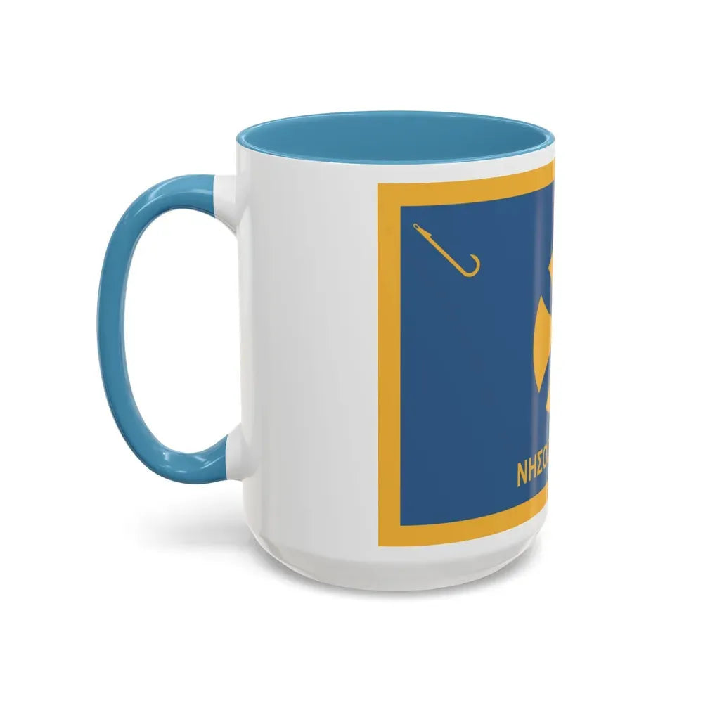 Flag of Agistri Island Greece - Accent Coffee Mug - Go Mug Yourself