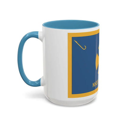 Flag of Agistri Island Greece - Accent Coffee Mug - Go Mug Yourself
