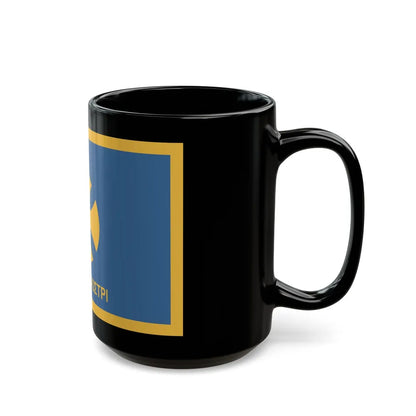 Flag of Agistri Island Greece - Black Coffee Mug-Go Mug Yourself