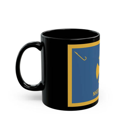 Flag of Agistri Island Greece - Black Coffee Mug-Go Mug Yourself