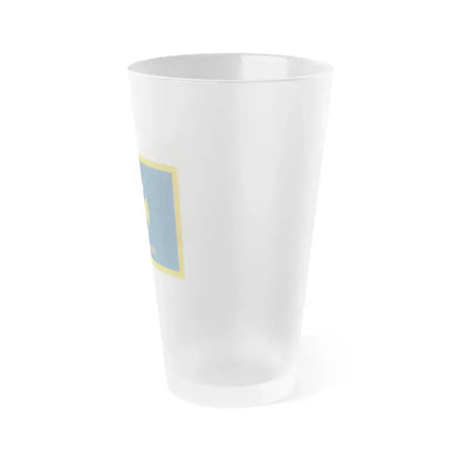 Flag of Agistri Island Greece - Frosted Pint Glass 16oz - Go Mug Yourself