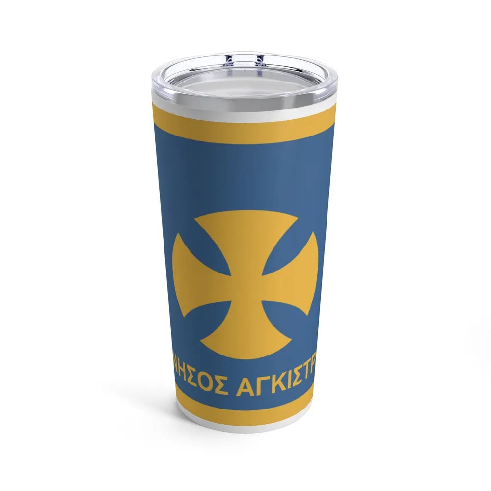 Flag of Agistri Island Greece - Tumbler 20oz-20oz-Go Mug Yourself