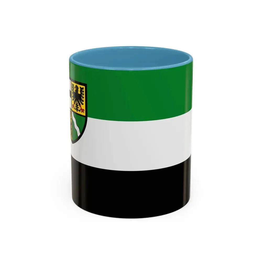 Flag of Ahrweiler Germany - Accent Coffee Mug 11oz Light Blue - Go Mug Yourself