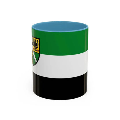 Flag of Ahrweiler Germany - Accent Coffee Mug 11oz Light Blue - Go Mug Yourself
