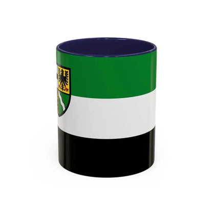 Flag of Ahrweiler Germany - Accent Coffee Mug 11oz Navy - Go Mug Yourself
