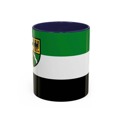 Flag of Ahrweiler Germany - Accent Coffee Mug 11oz Navy - Go Mug Yourself