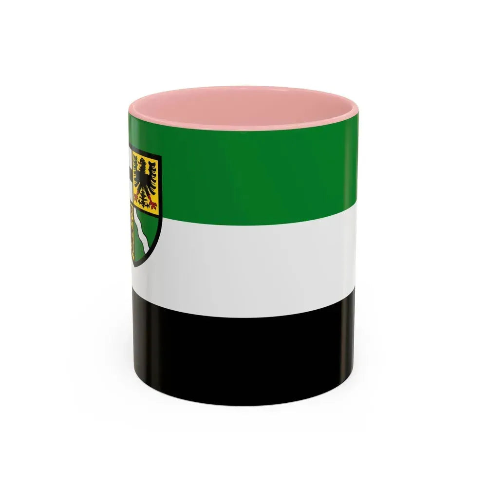 Flag of Ahrweiler Germany - Accent Coffee Mug 11oz Pink - Go Mug Yourself
