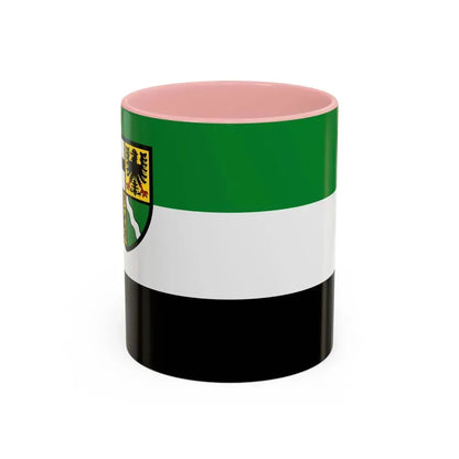 Flag of Ahrweiler Germany - Accent Coffee Mug 11oz Pink - Go Mug Yourself