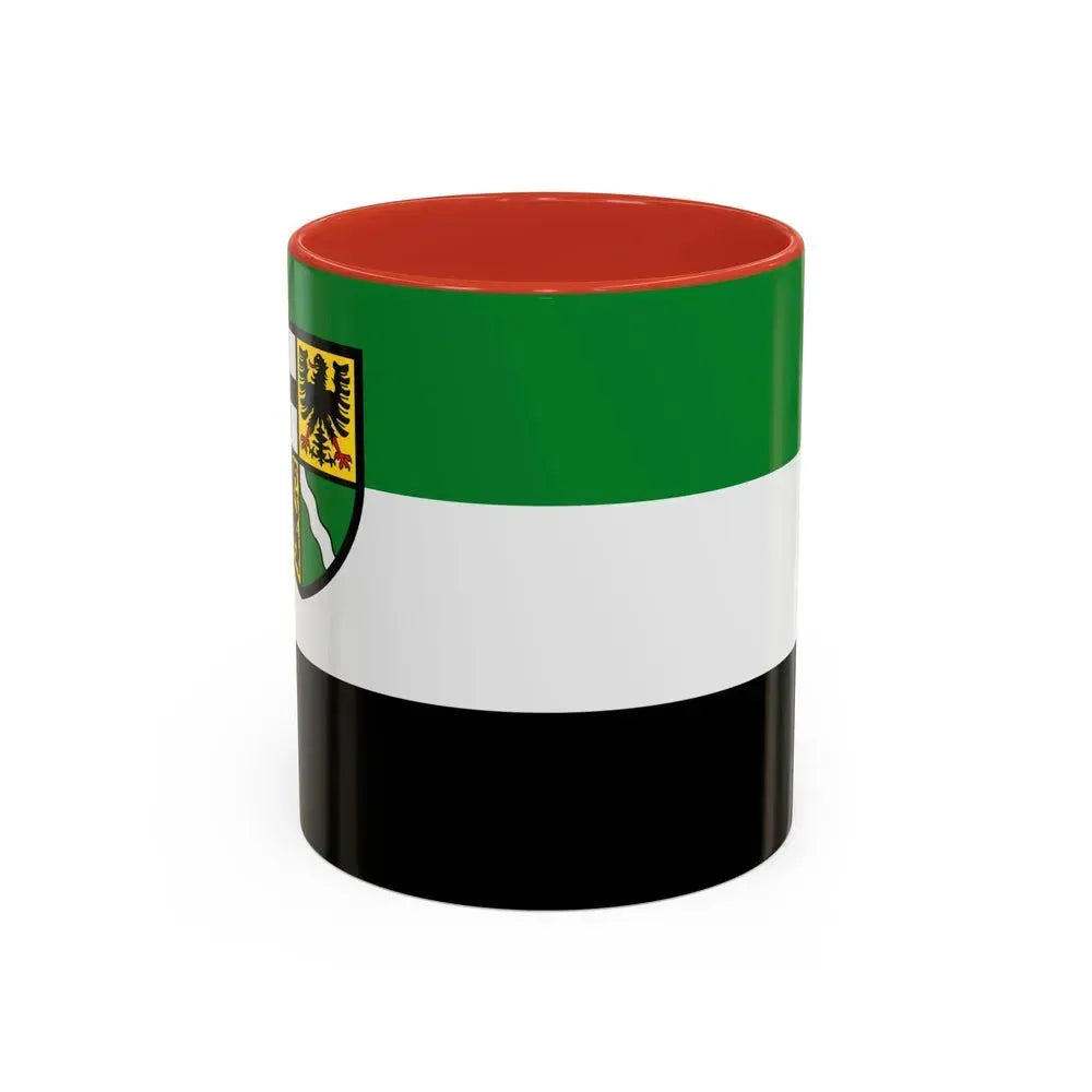Flag of Ahrweiler Germany - Accent Coffee Mug 11oz Red - Go Mug Yourself