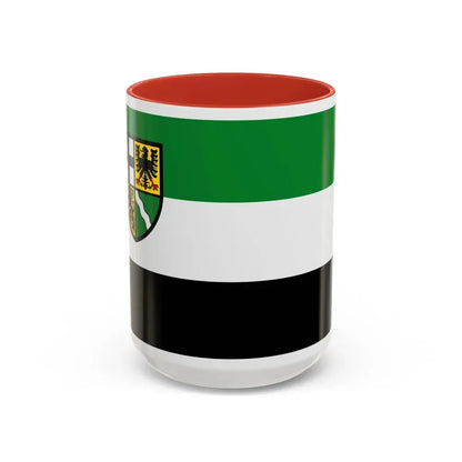 Flag of Ahrweiler Germany - Accent Coffee Mug 15oz Red - Go Mug Yourself
