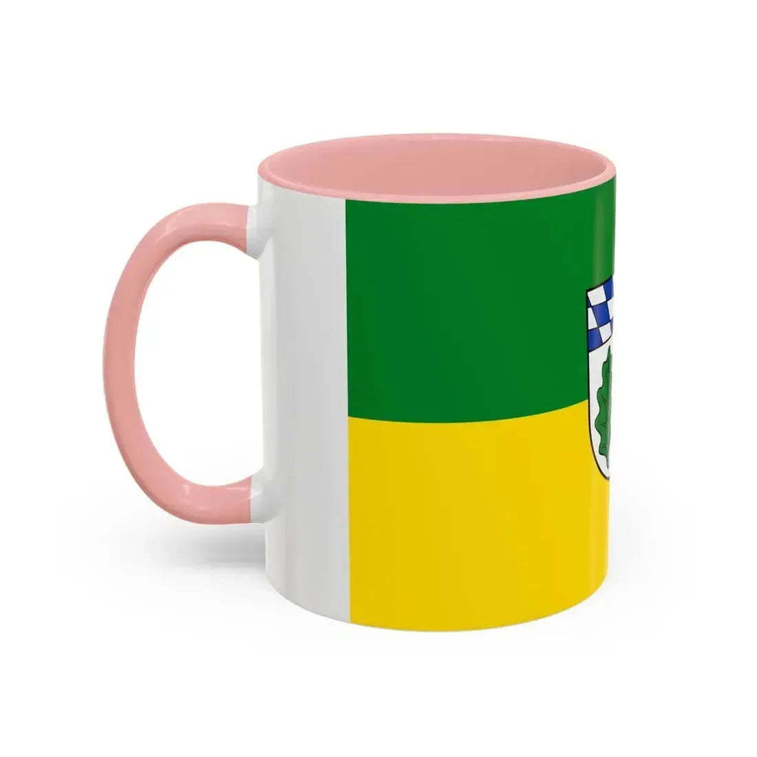 Flag of Aichach Friedberg Germany - Accent Coffee Mug - Go Mug Yourself