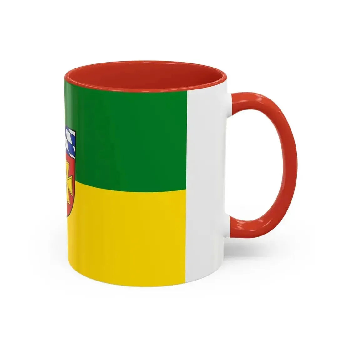 Flag of Aichach Friedberg Germany - Accent Coffee Mug - Go Mug Yourself