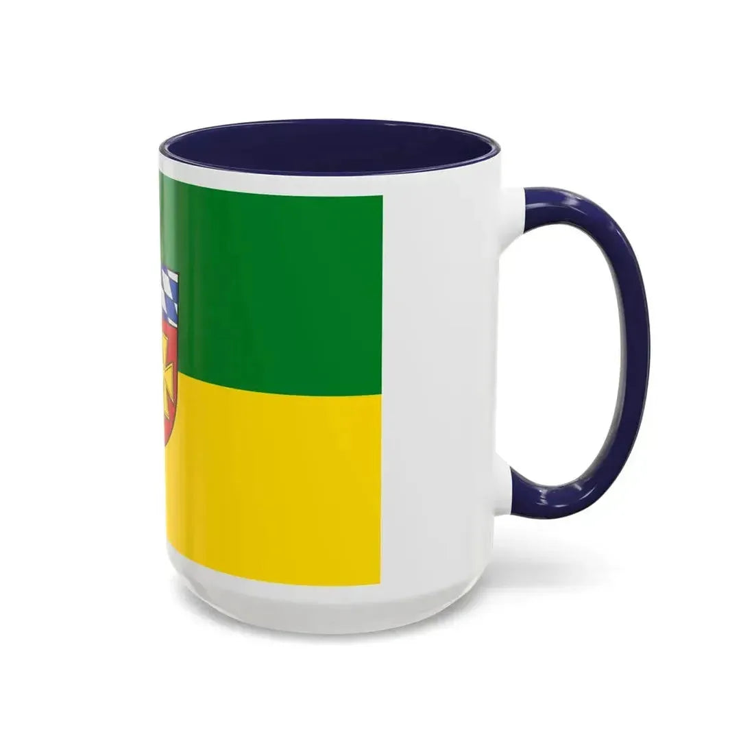 Flag of Aichach Friedberg Germany - Accent Coffee Mug - Go Mug Yourself