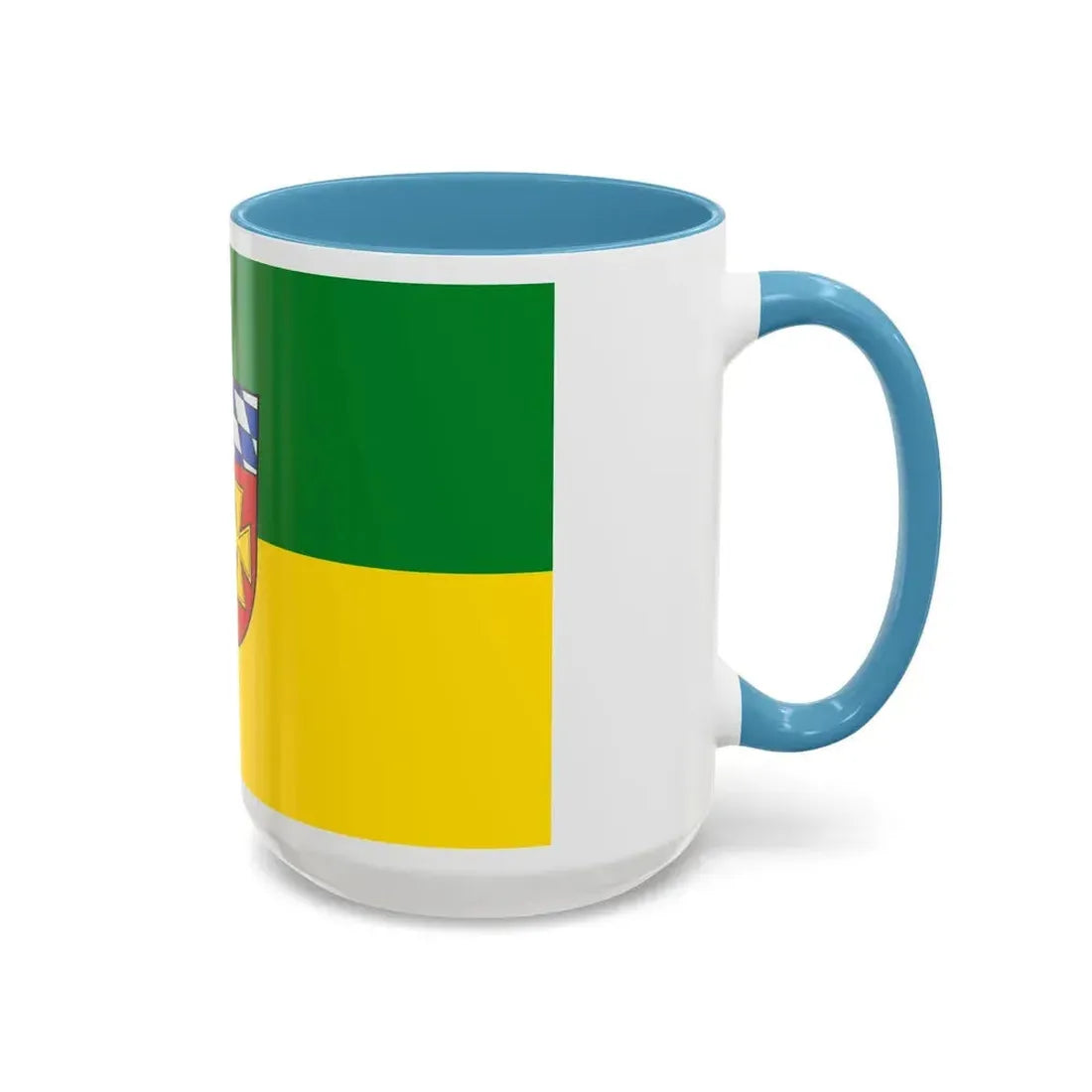 Flag of Aichach Friedberg Germany - Accent Coffee Mug - Go Mug Yourself