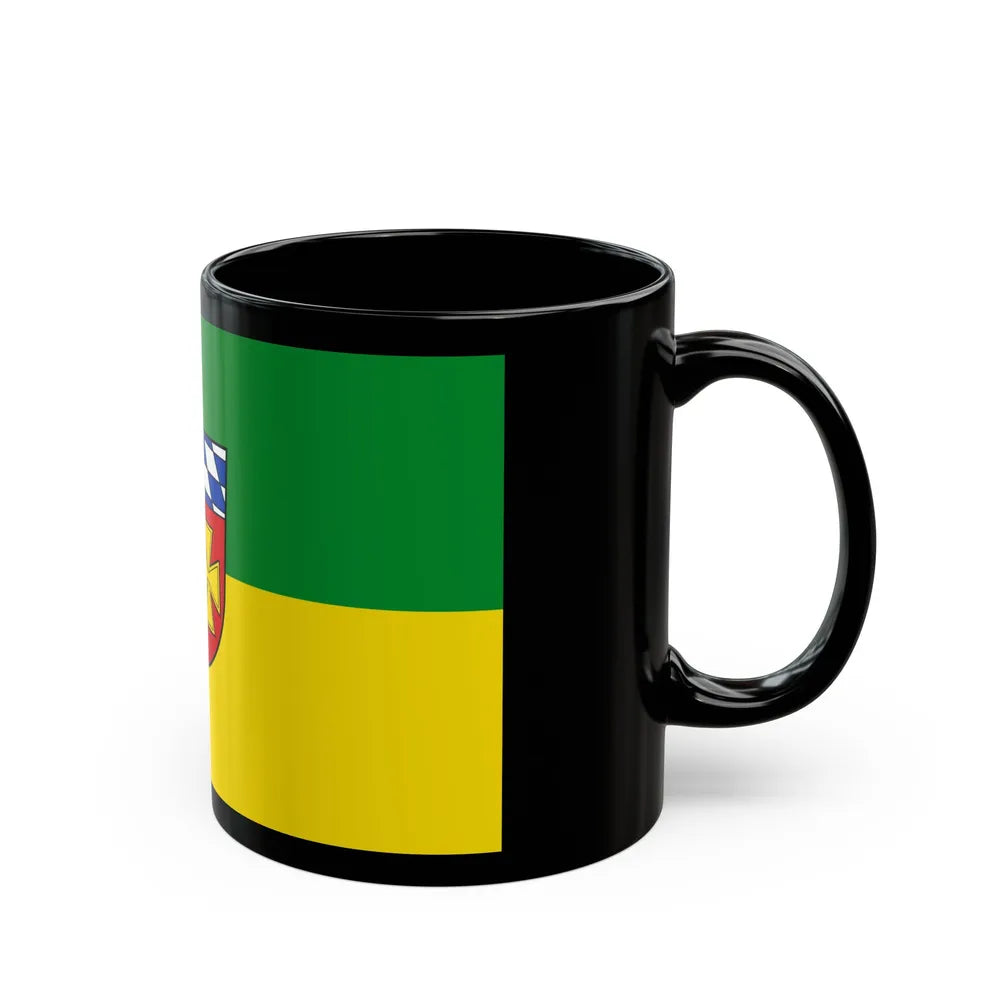 Flag of Aichach Friedberg Germany - Black Coffee Mug-Go Mug Yourself