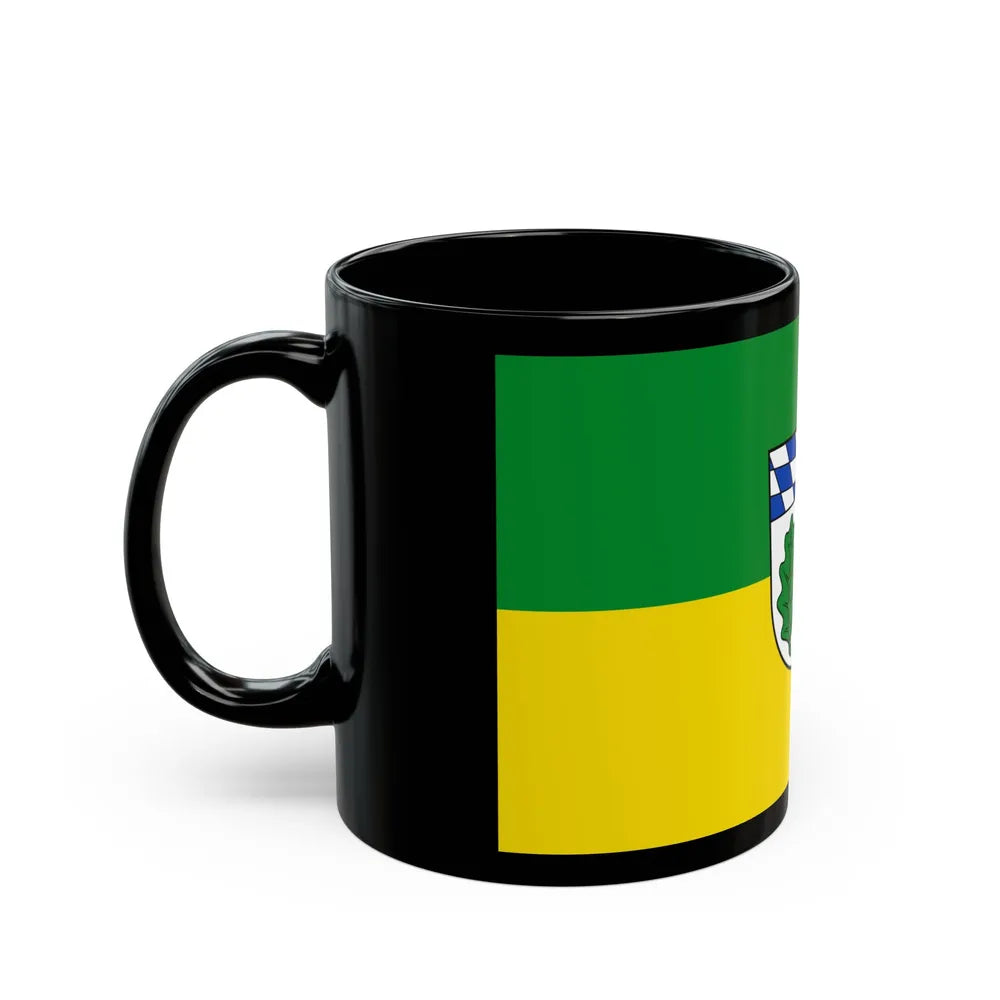 Flag of Aichach Friedberg Germany - Black Coffee Mug-Go Mug Yourself