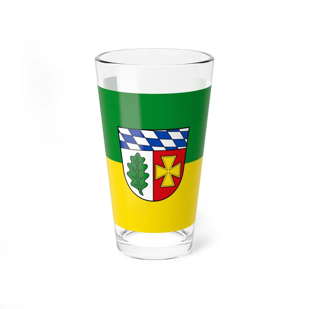 Flag of Aichach Friedberg Germany - Pint Glass 16oz-16oz-Go Mug Yourself