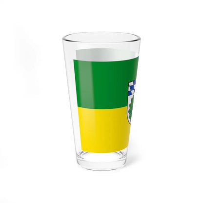 Flag of Aichach Friedberg Germany - Pint Glass 16oz-Go Mug Yourself