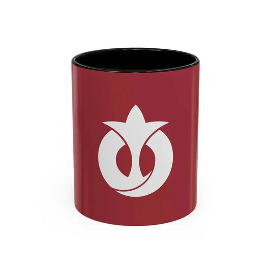 Flag of Aichi Prefecture Japan - Accent Coffee Mug 11oz Black - Go Mug Yourself