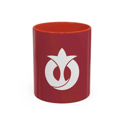 Flag of Aichi Prefecture Japan - Accent Coffee Mug 11oz Red - Go Mug Yourself