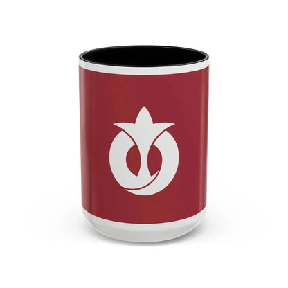 Flag of Aichi Prefecture Japan - Accent Coffee Mug 15oz Black - Go Mug Yourself