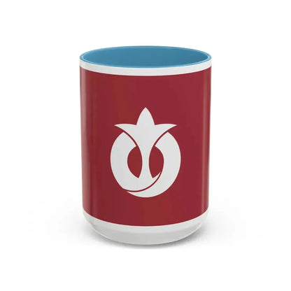 Flag of Aichi Prefecture Japan - Accent Coffee Mug 15oz Light Blue - Go Mug Yourself